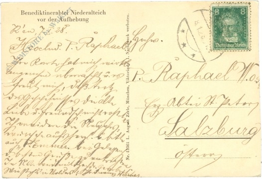 niederalteich, benediktiner abtei vor der aufhebung