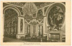 chiemsee, schloss herrenchiemseem, friedenssaal mit eingang in die große spiegelgalerie