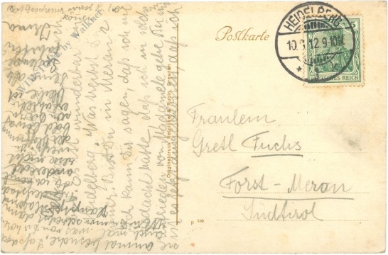 heidelberg, neckarpartie m. villenviertel am hell. berg