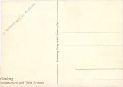 nürnberg, vestnertorturm und tiefer brunnen