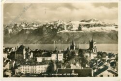 lausanne, und die alpen