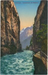 meiringen, aaresschlucht mit ritzlihorn