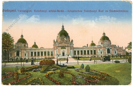 budapest, artesisches szechenyi bad im stadtwäldchen