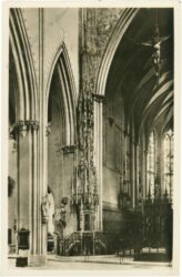 ulm, das münster, chorraum mit sakramentshaus