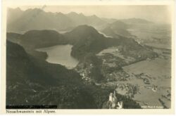 schwangau, neuschwanstein mit alpesee
