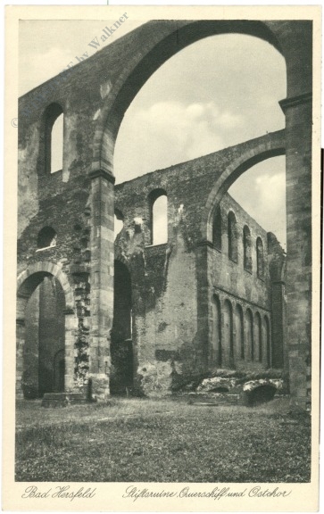 bad hersfeld, stiftsruine, querschiff und ostchor