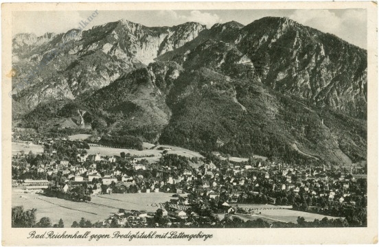 bad reichenhall, gegen predigtstuhl mit lattengebirge