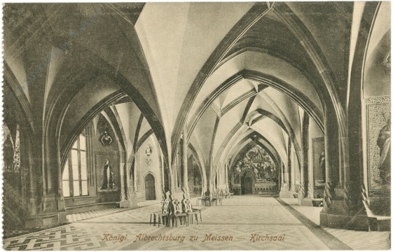 meissen, königl. albrechtsburg kirchsaal