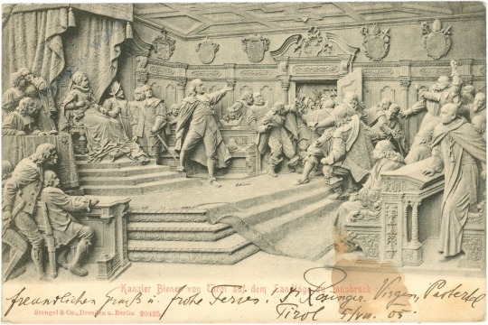 innsbruck, kanzler biener von tirol auf dem landtag