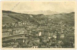 st. gallen, st. leonhardsquartier mit säntis