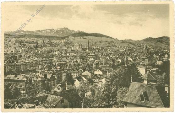 st. gallen, mit säntis