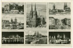 köln am rhein, multiansicht