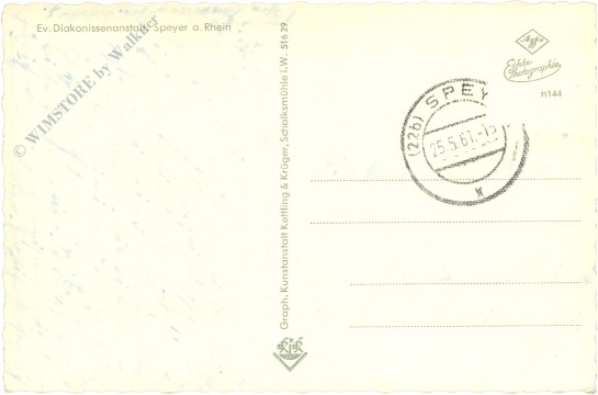 speyer am rhein, mutterhaus mit blick auf dom