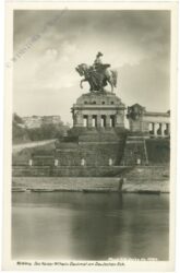 koblenz, das kaiser wilhelm denkmal am deutschen eck
