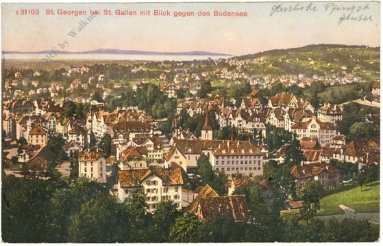 st. gallen, st. georgen mit blick gegen den bodensee