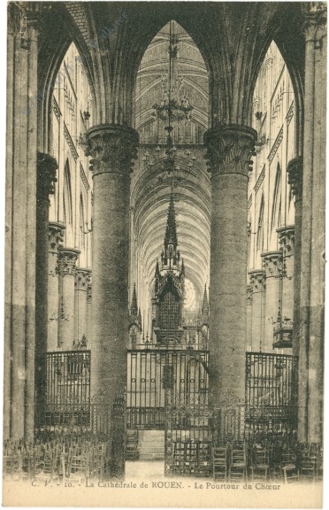 rouen, kathedrale, innenansicht