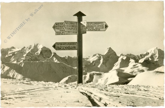 parsenn weissfluhjoch, blick gegen pis d'aela, tinzenhorn und piz michel