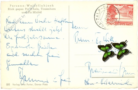 parsenn weissfluhjoch, blick gegen pis d'aela, tinzenhorn und piz michel