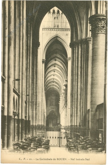rouen, kathedrale, innenansicht