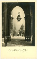 weihnachten, wien, blick vom rathaus gegen votivkirche