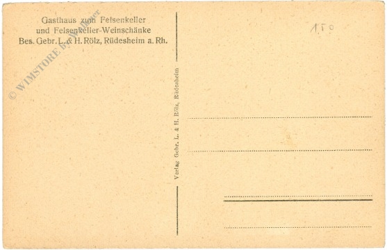 rüdesheim, gasthaus zum felsenkeller, durchblick vom großen keller in den 3. keller