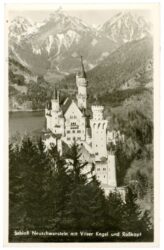 schwangau, schloss neuschwanstein mit vilser kegel und roßkopf