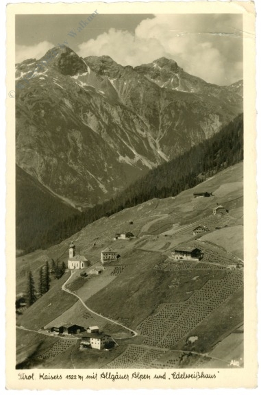 kaisers im lechtal, mit allgäuer alpen und edelweißhaus