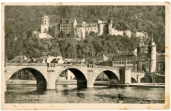 heidelberg, die alte brücke mit schloss