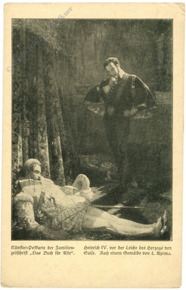 heinrich iv. vor der leiche des herzogs