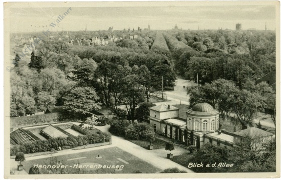 hannover, herrenhausen, blick a.d. allee
