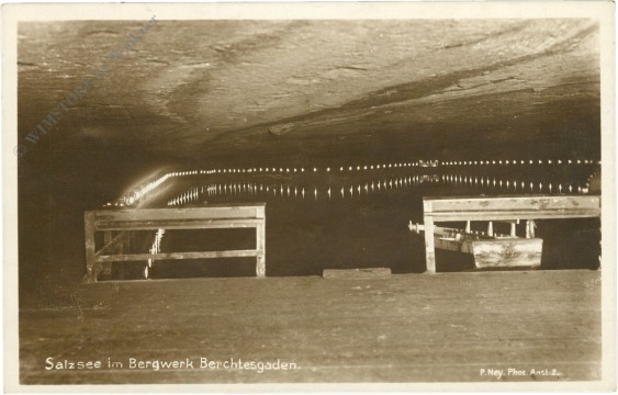berchtesgaden, salzsee im bergwerk