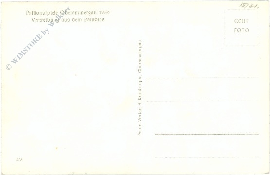 passionsspiele oberammergau, vertreibung aus dem paradies