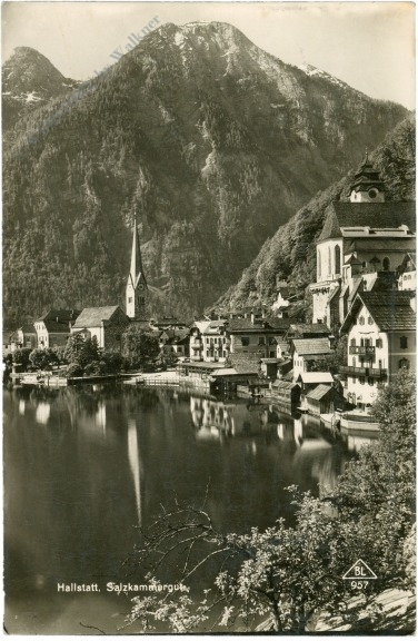 hallstatt, ortsansicht