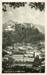 salzburg, hohensalzburg mit untersberg