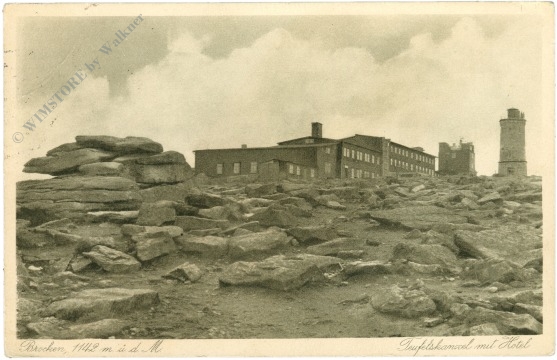 brocken, teufelskanzel mit hotel brocken, teufelskanzel mit hotel