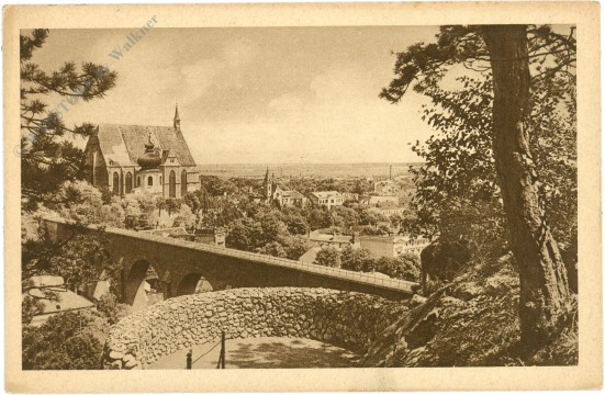 mödling, blick vom frauenstein zur pfarrkirche