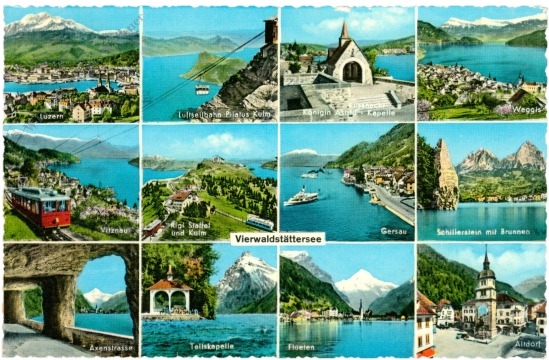 vierwaldstättersee, multiansicht vierwaldstättersee, multiansicht