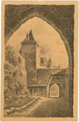 rothenburg ob tauber, kobolzellertor innen