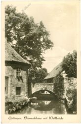 göttingen, bismarckhaus mit wallbrücke