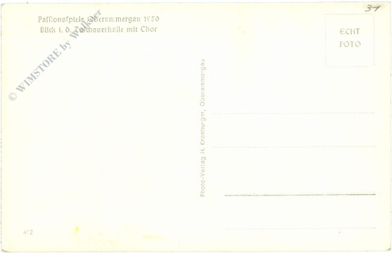 passionsspiele oberammergau, blick in die zuschauerhalle mit chor