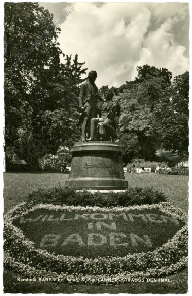 baden, lanner strauss denkmal