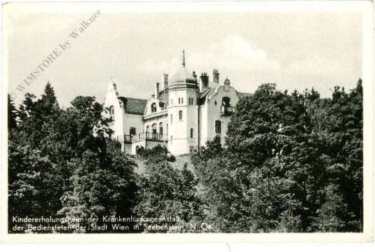 seebenstein, kindererholungsheim der krankenfürsorgeanstalt der bediensteten der stadt wien