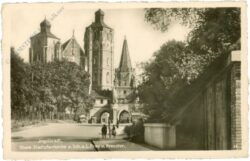 ingolstadt, obere stadtpfarrkirche und kreuztor