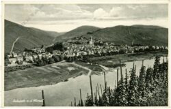 enkirch an der mosel, ortsansicht