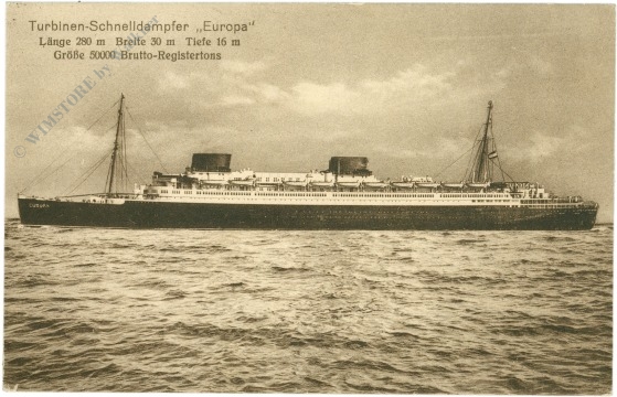 turbinen schnelldampfer europa
