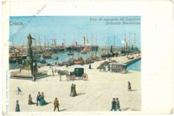 triest, hafen und denkmal