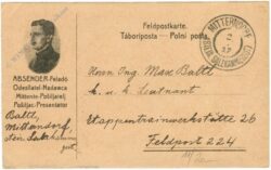 feldpostkarte aus 1917
