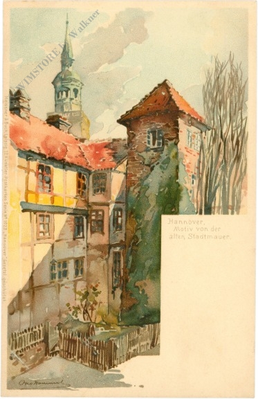 hannover, motiv von der alten stadtmauer