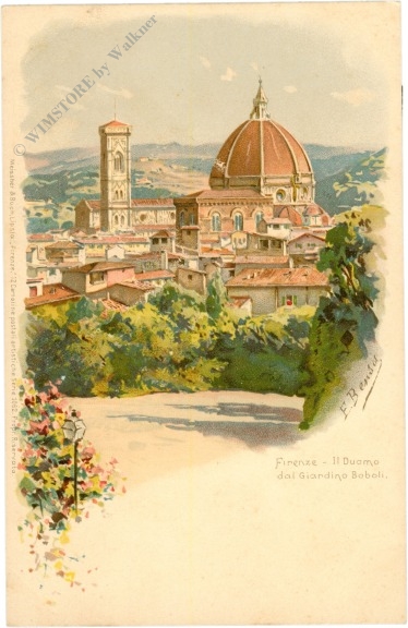 florenz, il duomo dal giardino boboli