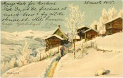 oslo (kristiania), eingeschneiter weg